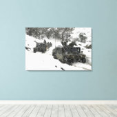 ホースト・ガルデス峠の米海兵隊パトロール キャンバスプリント (インサイチュ (ウッドフロア))