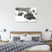 ホースト・ガルデス峠の米海兵隊パトロール キャンバスプリント (インサイチュ (寝室))