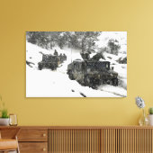 ホースト・ガルデス峠の米海兵隊パトロール キャンバスプリント (インサイチュ (リビング))