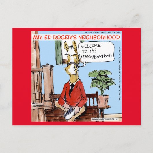 ホースネイグボーフードリックおもしろいロンドン漫画 ポストカード (正面)