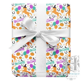 ホースハロウィーンギフトラッピング紙 ラッピングペーパー