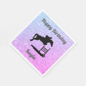 ホースハンタージャンパー誕生日紙ナプキンス スタンダードランチョンナプキン (角)