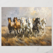 ホースハートギャロピンズ絵画スクラップブック紙 (裏面)