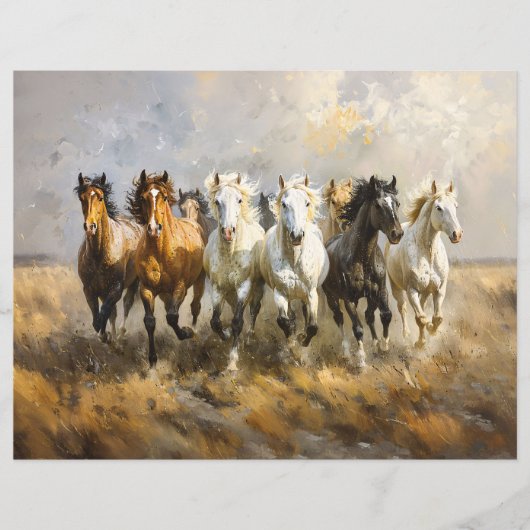 ホースハートギャロピンズ絵画スクラップブック紙 (正面)