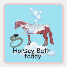 ホースバス漫画スクエアステッカー スクエアシール