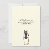 ホースバレンタイン誕生日招待状forガールズ 招待状 (裏面)