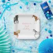 ホースバースデーパーティープレート ペーパープレート (パーティー)