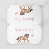 ホースバースデーパーティー座席表 プレイスカード (外部開封)