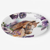 ホースバースデーパーティー紙プレート ペーパープレート (アングル)