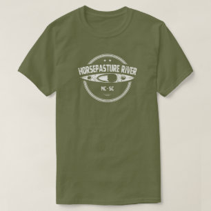 ホースパスチュアリバーノースカロライナカヤック Tシャツ