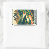 ホースパスチュアリバーノースカロライナ色 長方形シール (バッグ)