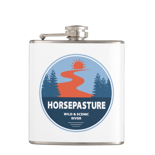 ホースパスチュアワイルドアンドシーニックリバーノースカロライナ フラスク (正面)