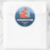 ホースパスチュアワイルドアンドシーニックリバーノースカロライナ ラウンドシール (バッグ)