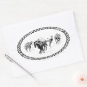 ホースパッキングユーロスタイル 楕円形シール (封筒)