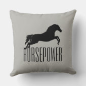 ホースパワーデザインコットン装飾用クッション クッション (裏面)