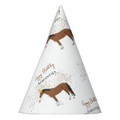 ホースパートイングファームアニマルズ名前をカスタムする誕生日 パーティーハット (左)