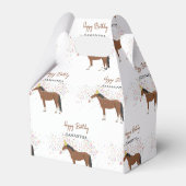 ホースパートイングファームアニマルズ名前をカスタムする誕生日 フェイバーボックス (裏面サイド)
