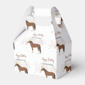 ホースパートイングファームアニマルズ名前をカスタムする誕生日 フェイバーボックス (正面サイド)