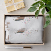 ホースパートイングファームアニマルズ名前をカスタムする誕生日 薄葉紙 (ギフト)