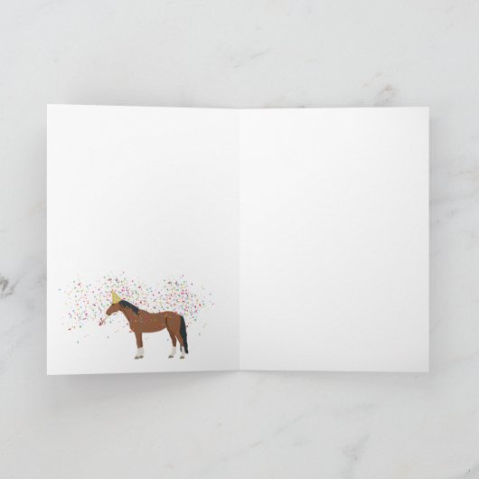 ホースパートイングファームアニマルズ誕生日 カード (内部)