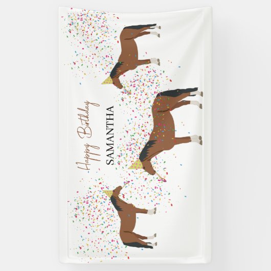 ホースパートイングファームアニマルズ誕生日 横断幕 (縦)