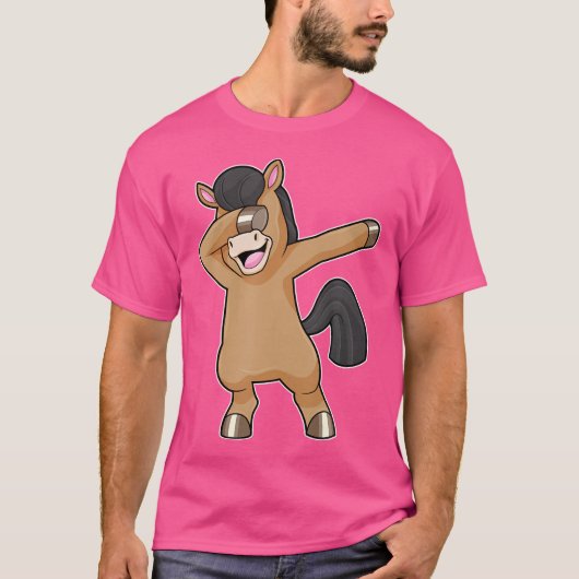 ホースヒップホップダンスダブ Tシャツ (正面)