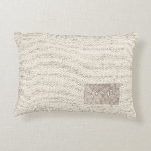 ホースビッツエクエストランバーンデコールニュートラルシック アクセントクッション (裏面)