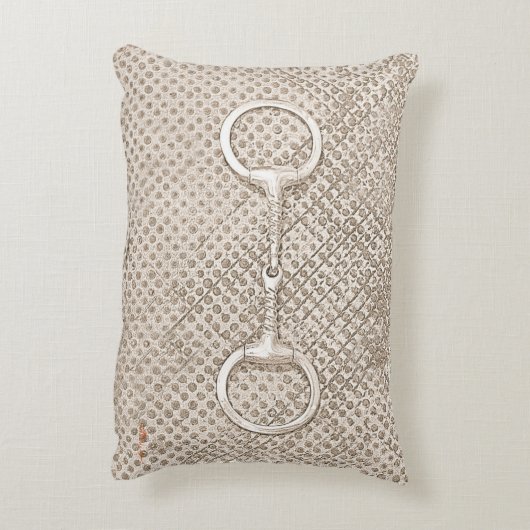 ホースビットニュートラルズエクエストリアンバーンドコール アクセントクッション (裏面(縦))