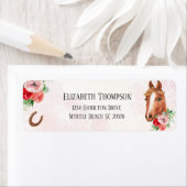 ホースピンクフローラ誕生日 ラベル (インサイチュ)