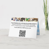 ホースファミリーハッピーバースデーカード カード (裏面)