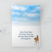 ホースファミリーハッピーバースデーカード カード (内部)