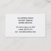 ホースファリアブラックスミス馬蹄形トウマ科のリム 名刺 (裏面)