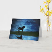 ホースファンタジーエドガー・アラン空白のポー カード (黄色い花)