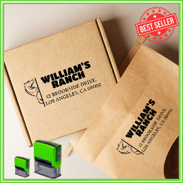 ホースファームユニークファミリービジネス差出人住所 セルフインキングスタンプ