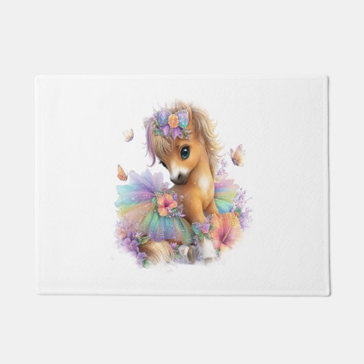 ホースファームレインボーサマー ドアマット (正面)