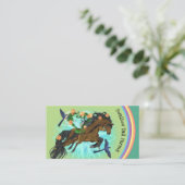 ホースファームレインボーフォール&ママホース 名刺 (スタンド正面)