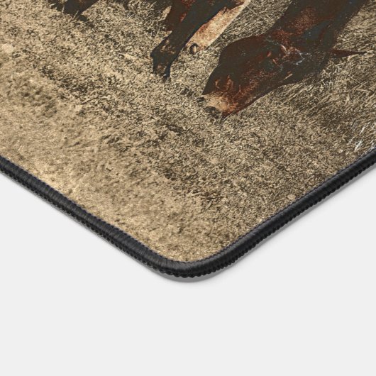 ホースファームヴィンテージカントリー素朴ウェスタン デスクマット (コーナー)