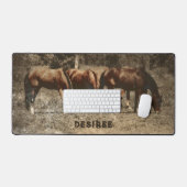 ホースファームヴィンテージカントリー素朴ウェスタン デスクマット (キーボード&マウス)