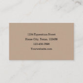 ホースファームヴィンテージカントリー素朴セピアウェスタン 名刺 (裏面)