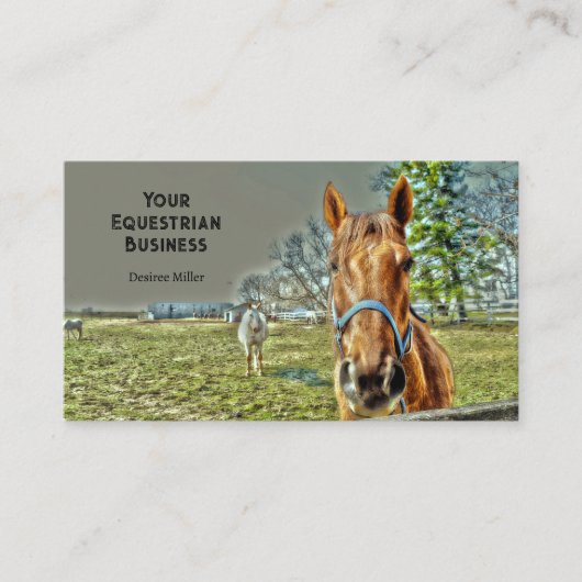 ホースファーム素朴カントリー 名刺 (正面)