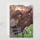 ホースフォトニューイヤーホリデーカード シーズンカード (正面)
