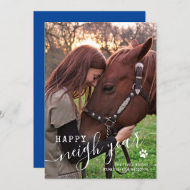 ホースフォトニューイヤーホリデーカード シーズンカード