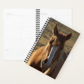 ホースフォトホウマ科のースウェスタンバックグラウンド プランナー手帳 (ディスプレー)
