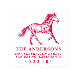 ホースフォーマルクラシックファミリーネーム&差出人住所 セルフインキングスタンプ