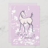 ホースフォールガールズ誕生日招待状 招待状 (正面/裏面)