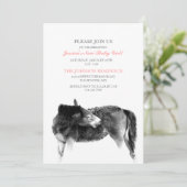 ホースフォールベビーシャワー招待状 招待状 (スタンド正面)