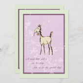 ホースフォールベビーシャワー招待状 招待状 (正面/裏面)