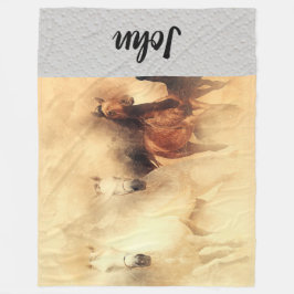 ホースフリースブランケット フリースブランケット