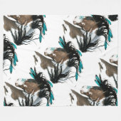 ホースブランケット投げバイビハレ フリースブランケット (正面(横))