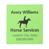 ホースプロスモール ノートパッド (正面)